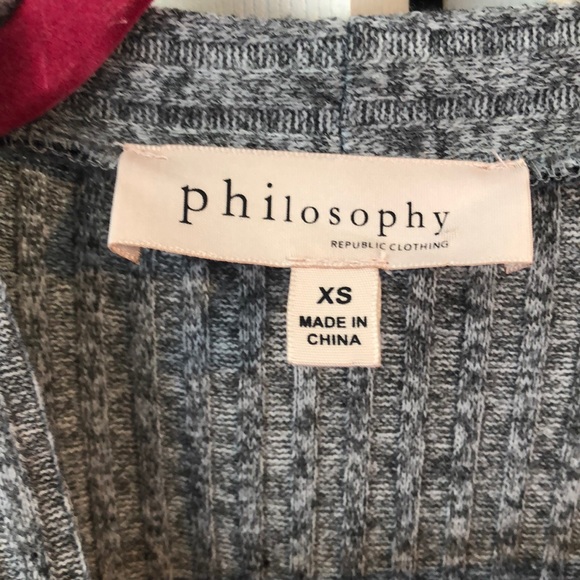 Gray Bell Sleeve Cardigan - Picture 2 of 2